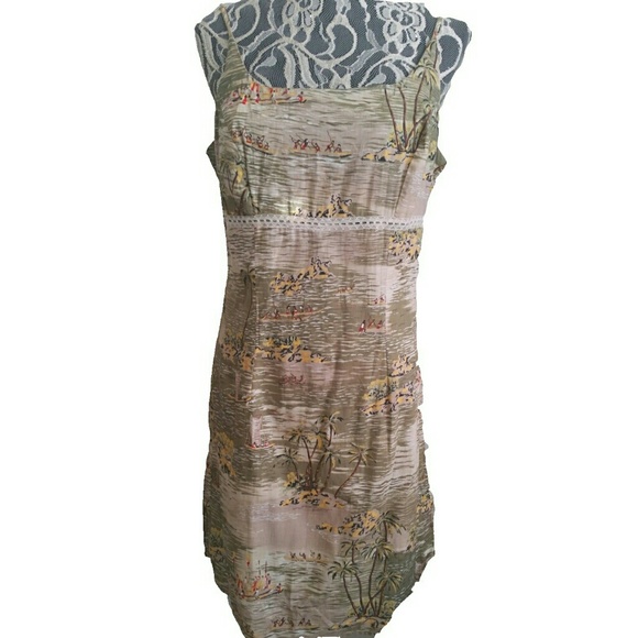 PRICE⬇Vacation Vibes Palmtree Print Tank Dress - Picture 4 of 5